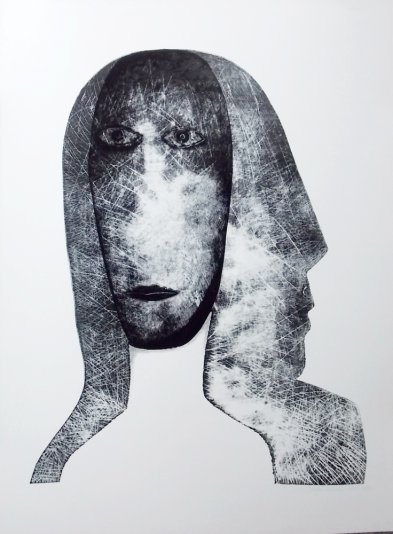 Z cyklu: Portret podwójny , grafika nr. 12