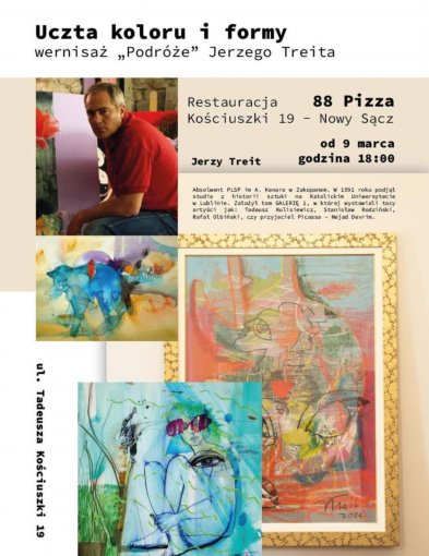 Wernisaż Jerzego Trejta w Nowym Sączu