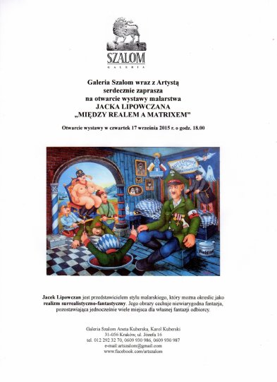 Wystawa malarstwa Jacka Lipowczana