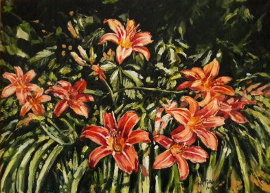 Pomarańczowe lilie