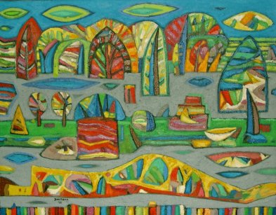 Pejzaż na boku, z cyklu Pejzaż urodzaju